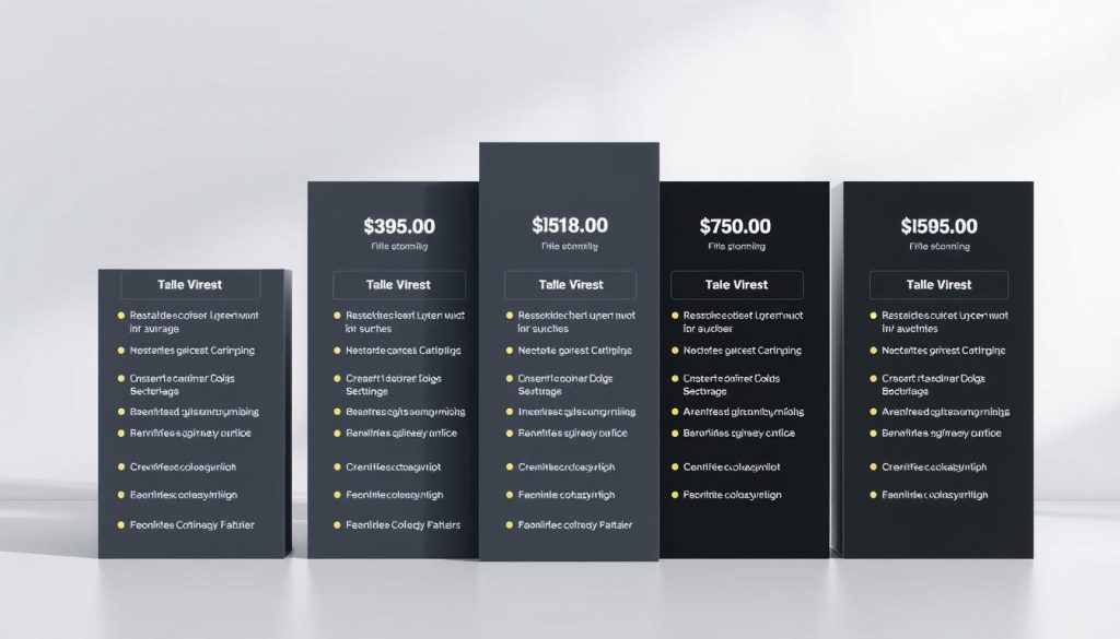 A professional, minimal, high-quality image showcasing the "BoostedHost" hosting plans. Detailed depiction of various plan tiers with clear pricing, storage, bandwidth, and feature information displayed on sleek, modern cards or tiles. The layout is clean, well-organized, and visually appealing, allowing easy comparison between plans. The image is set against a subtle, neutral background that complements the design without distracting. Lighting is soft and natural, conveying a sense of reliability and trustworthiness. The overall tone is professional, informative, and tailored to the needs of the article's audience.