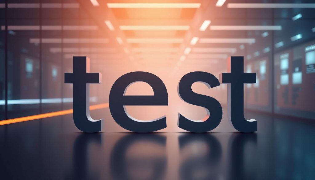 A sophisticated and professional-looking image showcasing the text "test" in a modern, high-tech setting. The text should be rendered in a clean, bold font, with a subtle 3D effect that gives it depth and dimension. The background should feature a sleek, minimalist design with a soft, atmospheric lighting that creates a sense of depth and perspective. Incorporate the BoostedHost brand name in a subtle, integrated way, such as through branding elements or a discreet logo placement. The overall aesthetic should convey a sense of innovation, technology, and data-driven performance, in line with the article's subject matter and section title.